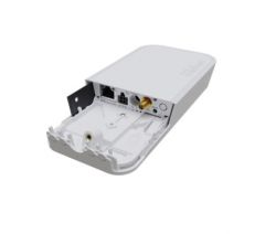 Mikrotik (wap lr2 kit) rbwapr-2nd&amp r11e-lr2 gateway iot con cpu de 650 mhz, 64 mb de ram, 1 puerto ethernet de 10/100 mbps (poe-i