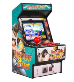 Mini consola de Juegos Arcade Classic Retro. Máquina Recreativa portátil de mano. Incluye 156 juegos. Pantalla TFT de 2,5". Nueva Consola de 16 bits. Batería Recargable.