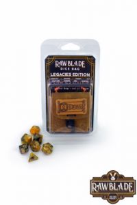 Rawblade dados + bolsa de cuero dwarf (7)
