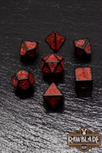 Rawblade ancient set dados red(7)