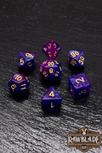 Rawblade galaxy  set dados purple  (7)