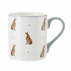Mikasa hare straight-sided porcelain mug, 280ml