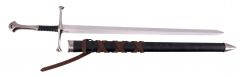 Espada S3030 Modelo cadete de espada, el pomo y la guarda de color níquel con acabados en dorado, y  la empuñadura de color negro con detlles en níquel. Con un tamaño total 59'2cm, hoja de acero. Contiene Funda con correa.
