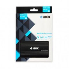 iBox HD-01 Caja de disco duro (HDD) Negro 2.5"