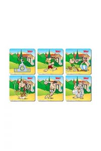 SD Toys Posavasos Juegos Olímpicos Asterix, Corcho, Multicolor, 3x9x9 cm, 6 Unidades