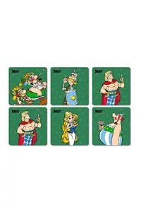 SD Toys Posavasos Legionarios Asterix, Corcho, Multicolor, 3x9x9 cm, 6 Unidades