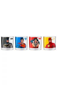 SD TOYS - Set 4 Mini Vasos Superheroes JLA Universo DC