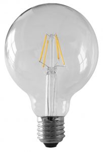 Outlet - Shada Bombilla LED de filamento, 460 lumens, tipo G95, base E27, 4 W, 2700 K