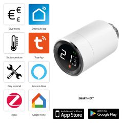 Smart-heat10 válvula termostática de radiador smart zigbee