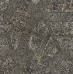 Tapete kraken cobblestone city 121 x 121 cm