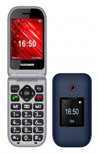 Telefunken s460 2.8" + 1,77" senior phone azul
