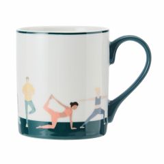 Mikasa yoga straight-sided porcelain mug, 280ml