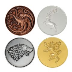 Set monedas juego de tronos casas edicion limitada
