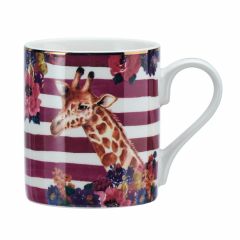 Mikasa wild at heart giraffe print porcelain mug, 280ml