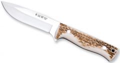 Cuchillo Toro 1063 Miguel Nieto de 22 cms, con hoja de acero de 11 cms y mango de Asta de ciervo con funda de primera calidad (marrón)