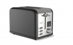 Laica multifunction toaster black two toast toaster 6 toasting levels hi1000l