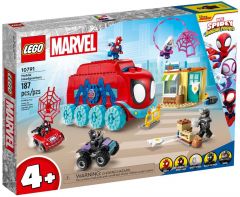 LEGO 10791 Marvel Base Móvil del Equipo Spidey, Vehículos de Juguete para Niños y Niñas de 4 Años o Más, Mini Figuras Miles Morales y Black Panther, Serie Spidey y Sus Amigos