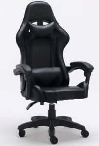 Topeshop fotel remus czerń silla de oficina y de ordenador asiento acolchado respaldo acolchado