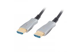 Lanberg CA-HDMI-20FB-0500-BK cable HDMI 50 m HDMI tipo A (Estándar) Negro, Plata