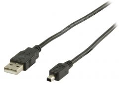 Valueline VLCP60220B20 cable USB 2 m USB 2.0 USB A Mini-USB A Negro