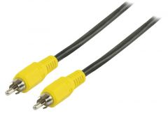 Valueline Cable RCA compuesto de RCA compuesto macho a RCA compuesto macho de 5,00 m en color negro