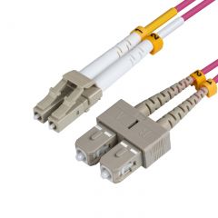 Microconnect FIB422002P cable de fibra optica 2 m LC SC OM4 Violeta