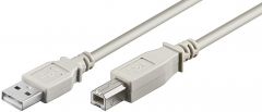 Microconnect USBAB3 cable USB 3 m USB 2.0 USB A USB B Blanco