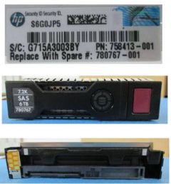 HPE 780767-001 disco duro interno 3.5" 6 TB SAS