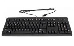 HP 672647-093 teclado USB Noruego Negro