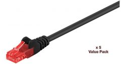 Microconnect V-UTP615SVP cable de red Negro 15 m Cat6 U/UTP (UTP)