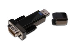 Microconnect USBADB9M cambiador de género para cable USB 2.0 De serie Negro