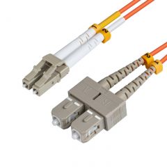 Microconnect FIB420002 cable de fibra optica 2 m LC SC OM1 Naranja
