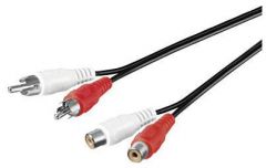 Microconnect AUDCH10 cable de audio 10 m 2 x RCA Negro