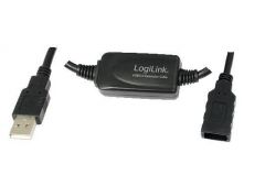 LogiLink 25M USB 2.0 - USB 2.0 M/F cable USB USB A Negro