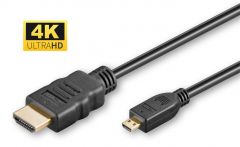 Microconnect HDM19192V2.0D cable HDMI 2 m HDMI tipo D (Micro) HDMI tipo A (Estándar) Negro