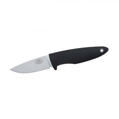 Cuchillo de Caza Fallkniven  WM1zCoS. Fabricado en Acero VG10 Laminado. Cuchillo en Color Negro con una Hoja de 7,1 cm, Mango Thermorun y Funda de Zytel.