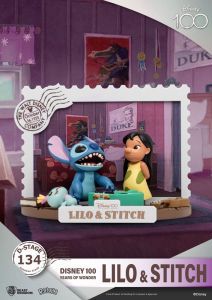 Disney 100 years of wonder diorama pvc d-stage lilo & stitch 10 cm