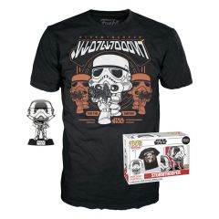 Star wars pop! & tee set de minifigura y camiseta stormtrooper talla s