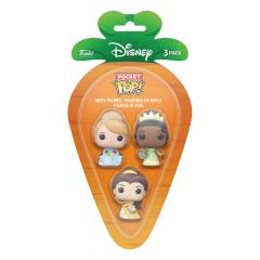Disney pack de 3 figuras pocket pop! vinyl disney princess c/b/t 4 cm