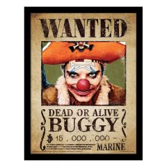 One piece póster enmarcado collector print buggy wanted