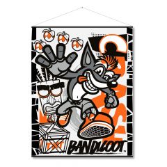 Crash bandicoot canvas poster