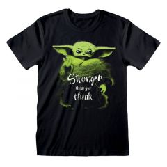 Star wars the mandalorian camiseta stronger than you think talla s