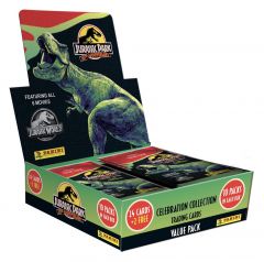 Jurassic park cartas coleccionables 30th anniversary celebration collection value packs expositor (10) *edición alemán*