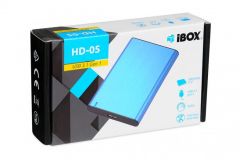 Ibox hd-05 carcasa de disco duro/ssd azul 2.5"