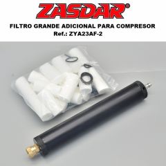 Filtro De Aire Grande Con Separador De Aceite 320x35mm + Latiguillo Foster-1/8